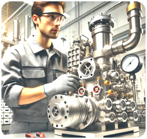 vacuo teste gas helio